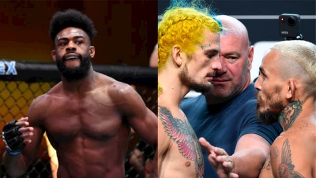 Aljamain Sterling, UFC bantamweight champion Sean O'Malley, and Marlon Vera.